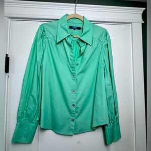 Eva Franco Mint Button Down Shirt